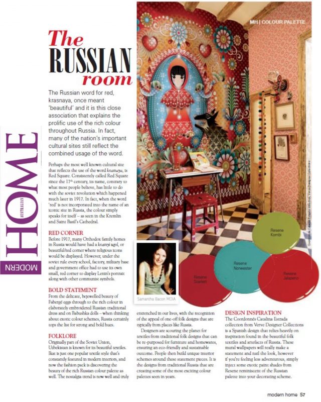 How to decorate a room with a Russian influence