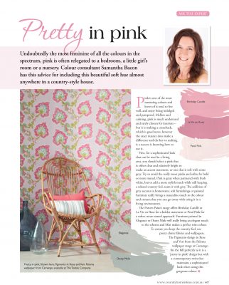 Country Home Ideas magazine - Pretty in Pink article