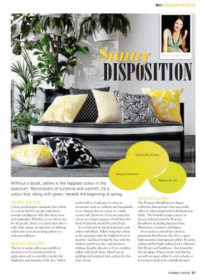 Modern Home Magazine - inspiration for using beautiful yellow