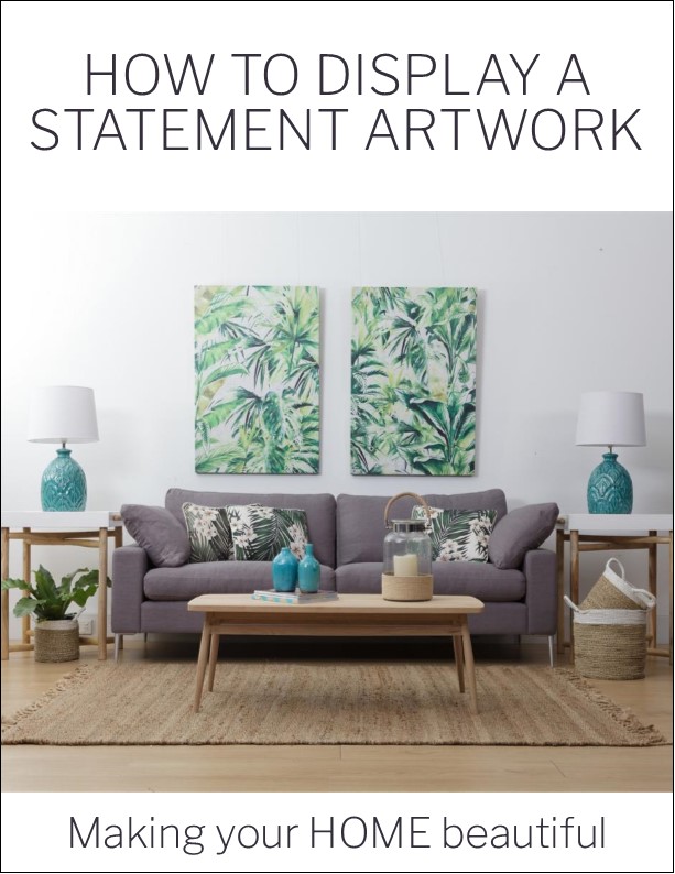 How to display a statement artwork