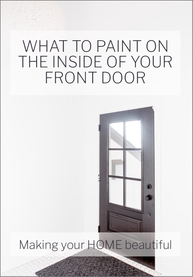 What to paint on the inside of your front door