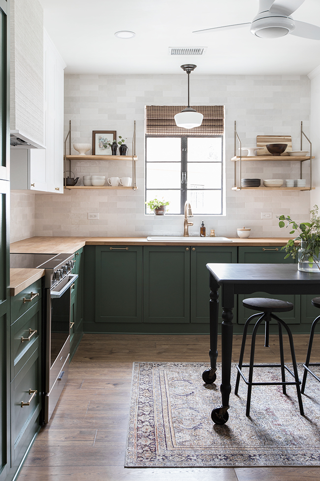 Have you considered green for your kitchen cabinetry