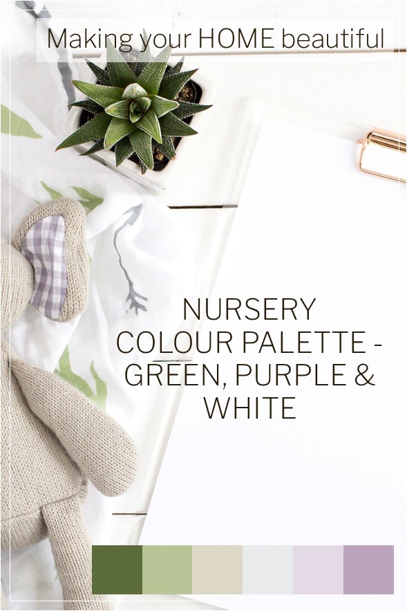 Colour palette for a Nursery