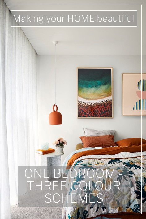 One Bedroom - 3 colour schemes