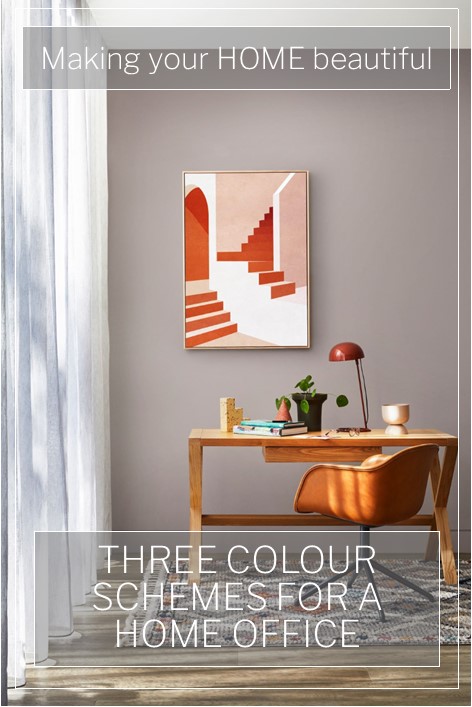 3 colour schemes for a home office