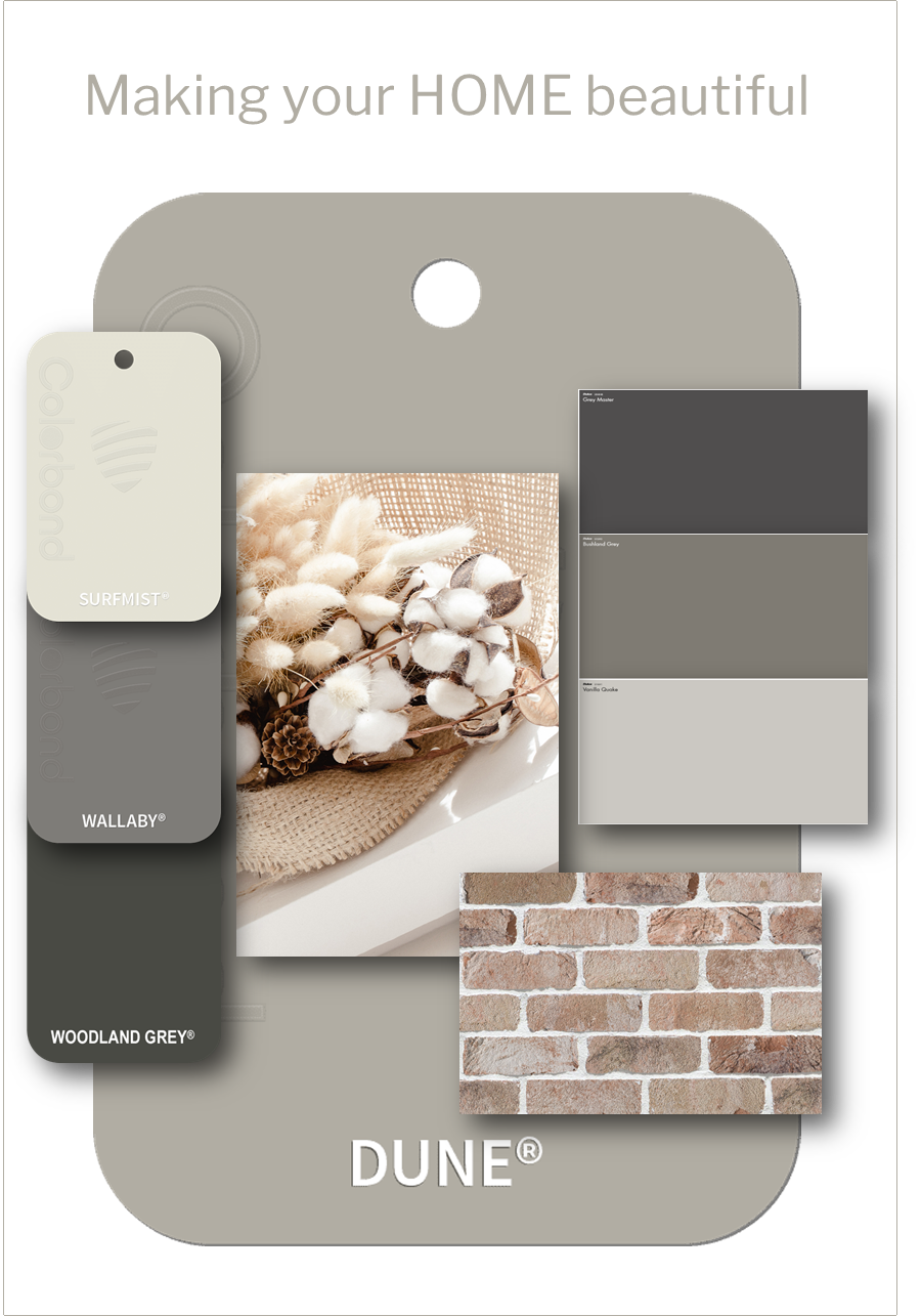How to use Colorbond Dune