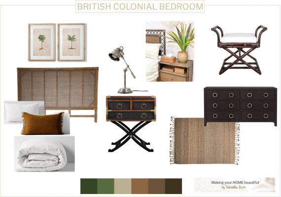 British Colonial Bedroom
