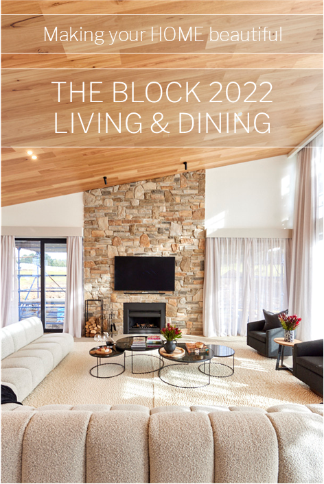 The Block 2022 Living & Dining room