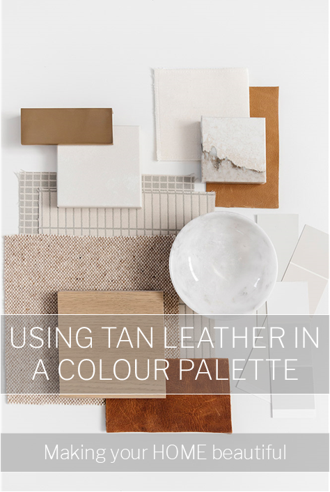 Using tan leather in a colour palette