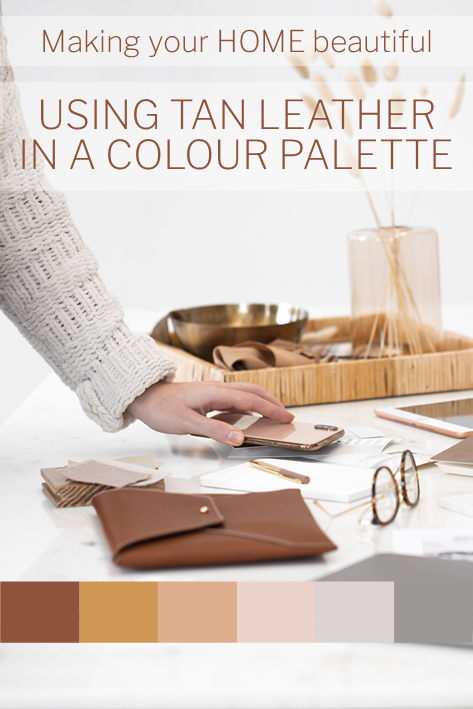 How to use tan leather in a colour palette