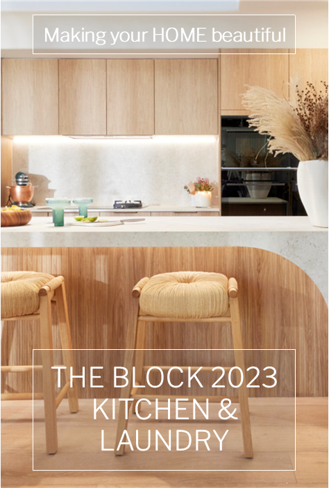 The Block 2023 Kitchen and Laundry