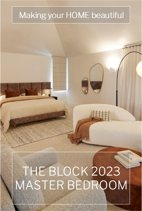 The Block 2023 Master Bedroom