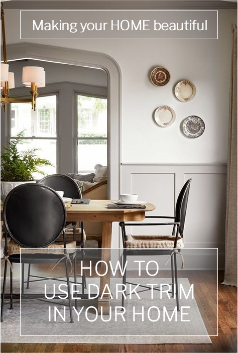 How to use a dark trim in your home